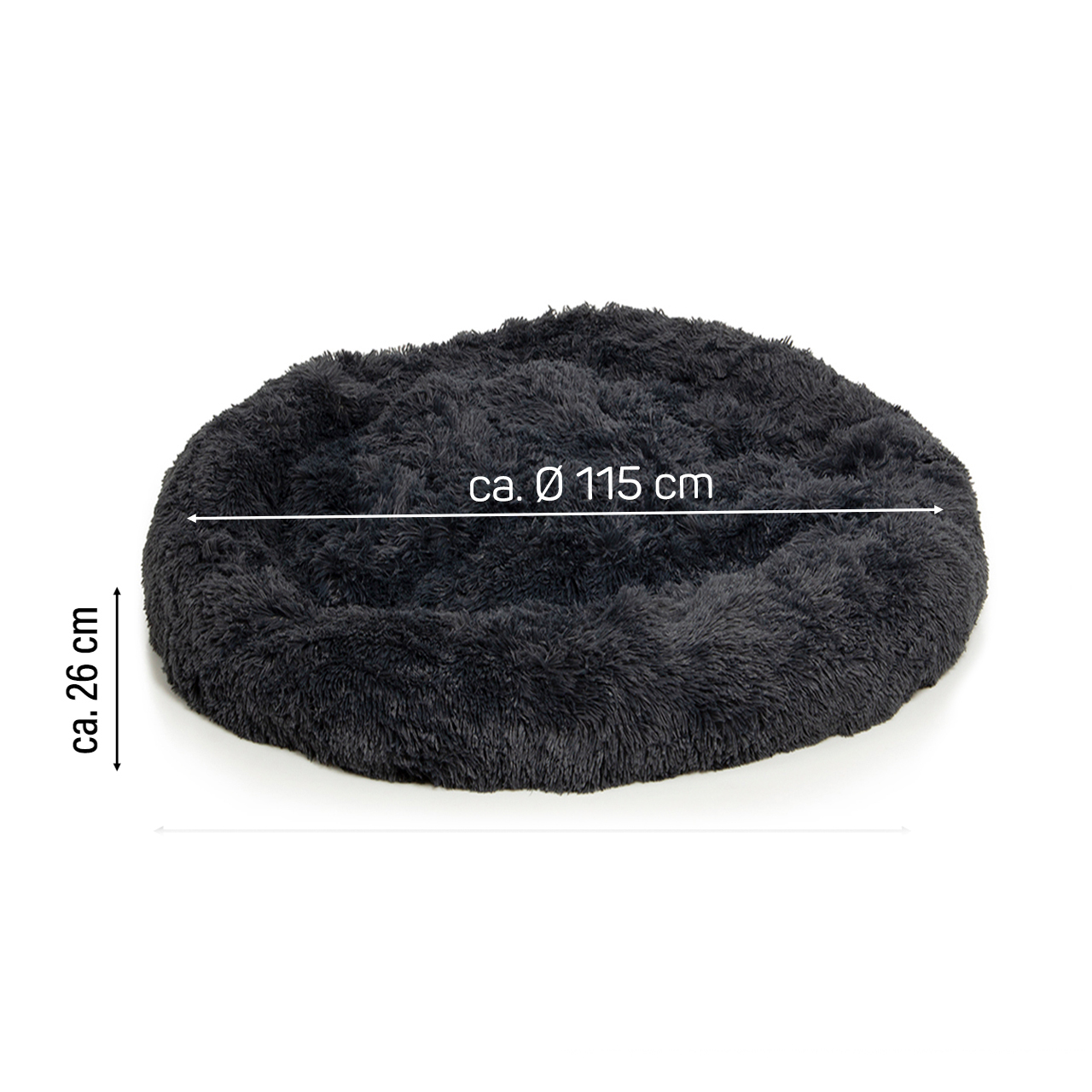 Wallace & Jones Hundebetten Wallace & Jones Plüschmatte Sarnia XL grau