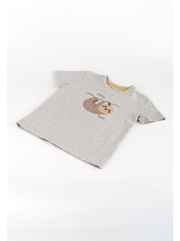 Sigikid Pyjama, kurzarm Kinder Schlafanzug in grau/gelb günstig kaufen