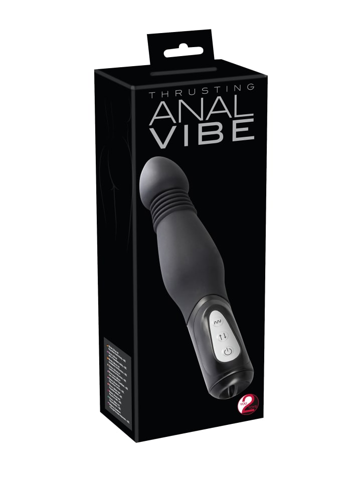 You2Toys Analplug mit Stoßfunktion Thrusting Anal Vibe in schwarz günstig kaufen 23,5
