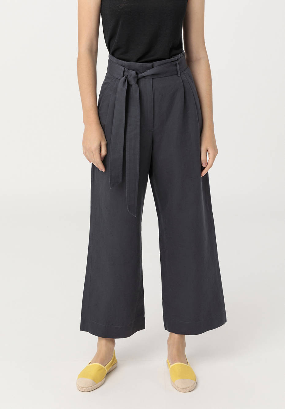 Culotte aus Bio-Leinen mit Bio-Baumwolle