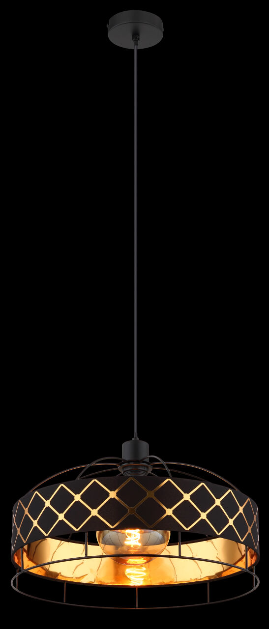Globo Lighting - BLANCA - Hängeleuchte Metall schwarz, 1x E27