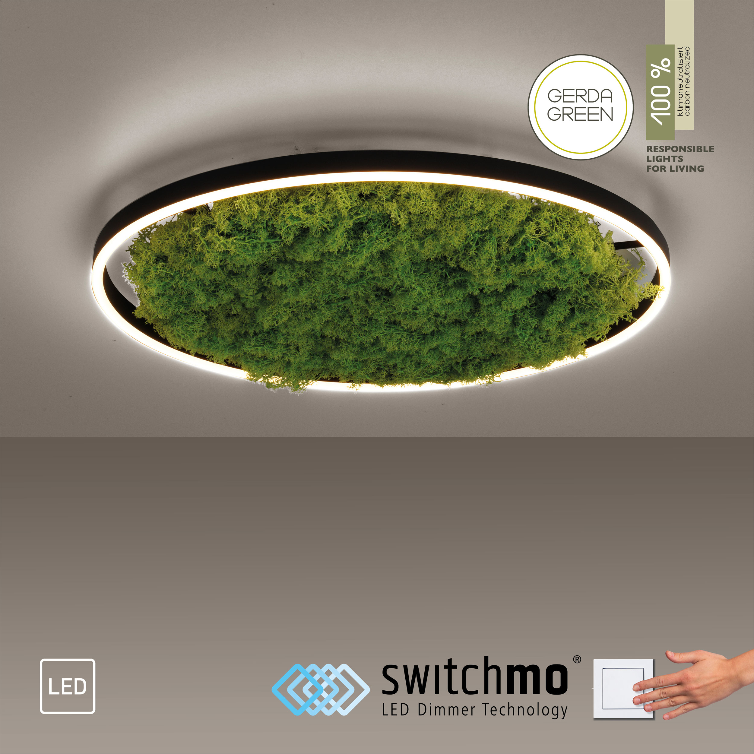 JUST LIGHT.LED-Deckenleuchte 1flg