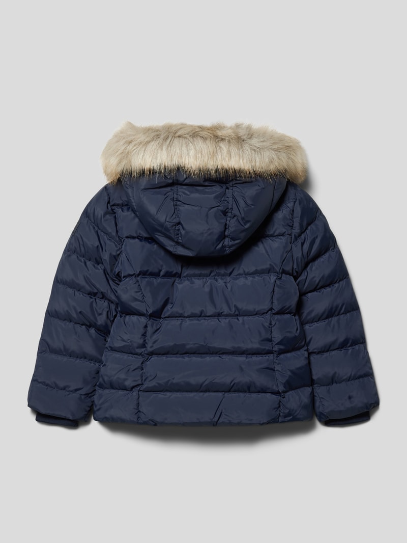 Steppjacke mit Label-Detail Modell 'ESSENTIAL' in marineblau