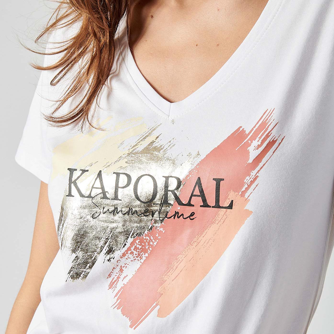FAN    T-shirt blanc femme