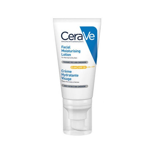 Lotion hydratante visage CeraVe FPS 50 52 ml