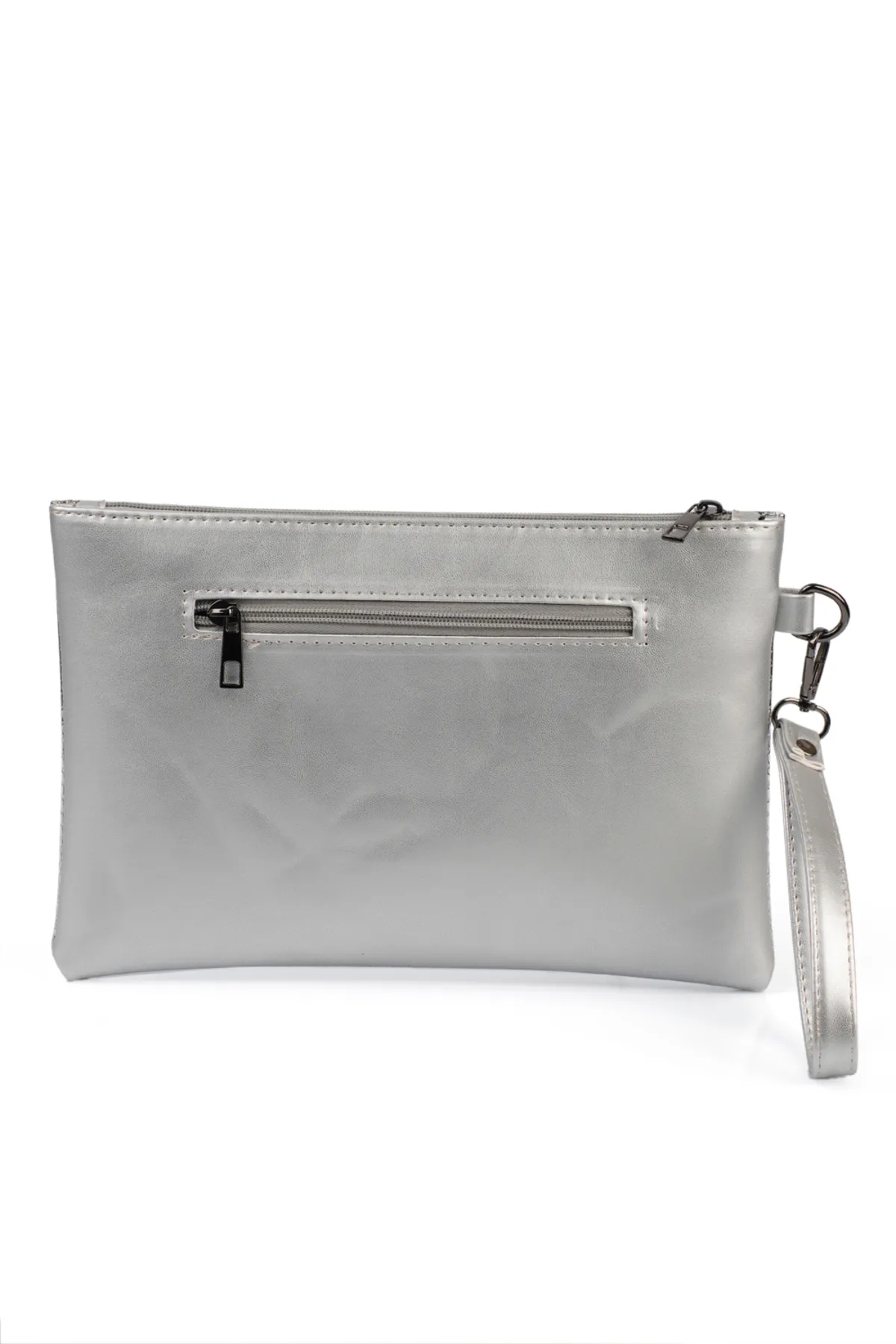 Capone Outfitters  Clutch - Silberfarben - Unifarben