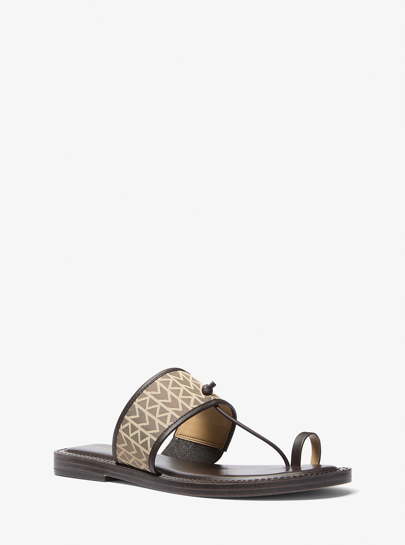 Ashtin MK2000 Logo Jacquard Sandal - NATURAL