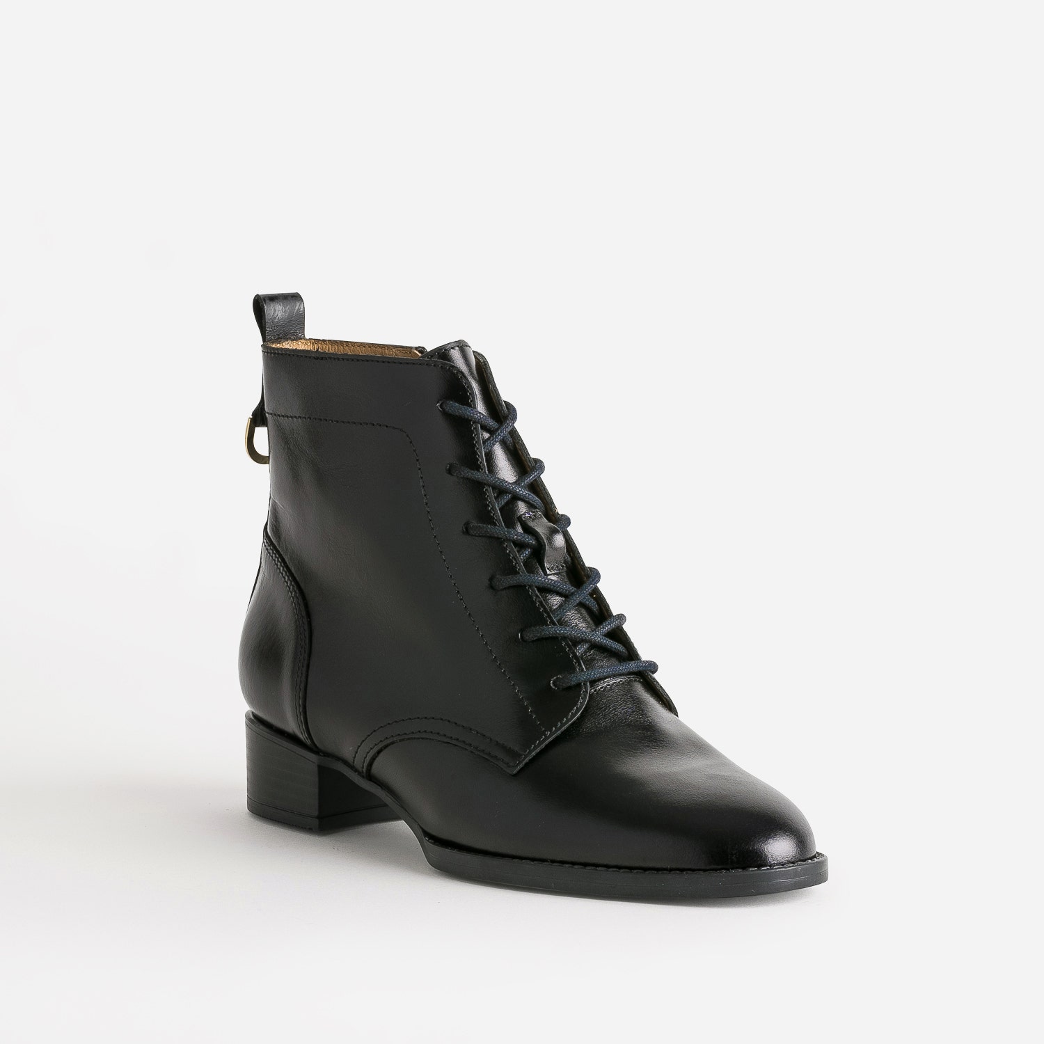 Bottine ERAM FLEX noir en cuir