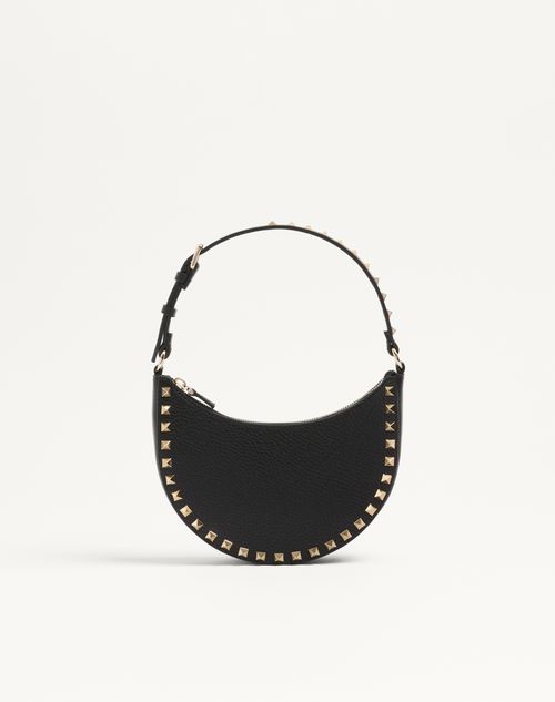 Mini Rockstud Hobo-taske i kornet kalveskind