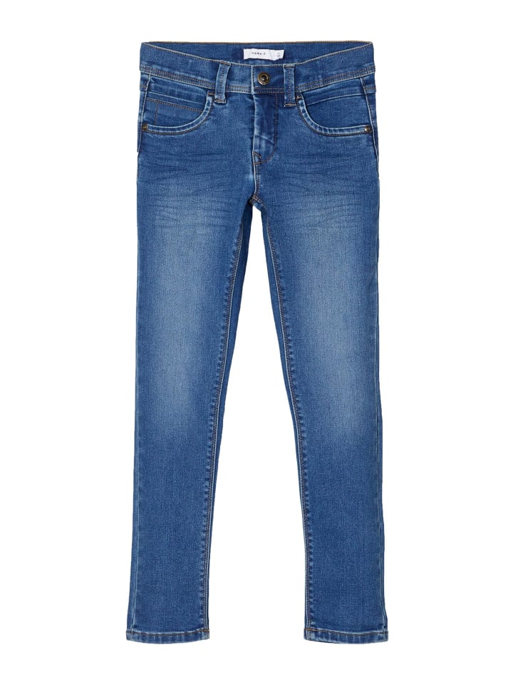 name it Jeans slim fit in medium blue denim günstig kaufen
