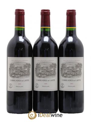Carruades de Lafite Rothschild Second vin  2003 - Lot de 3 Bouteilles