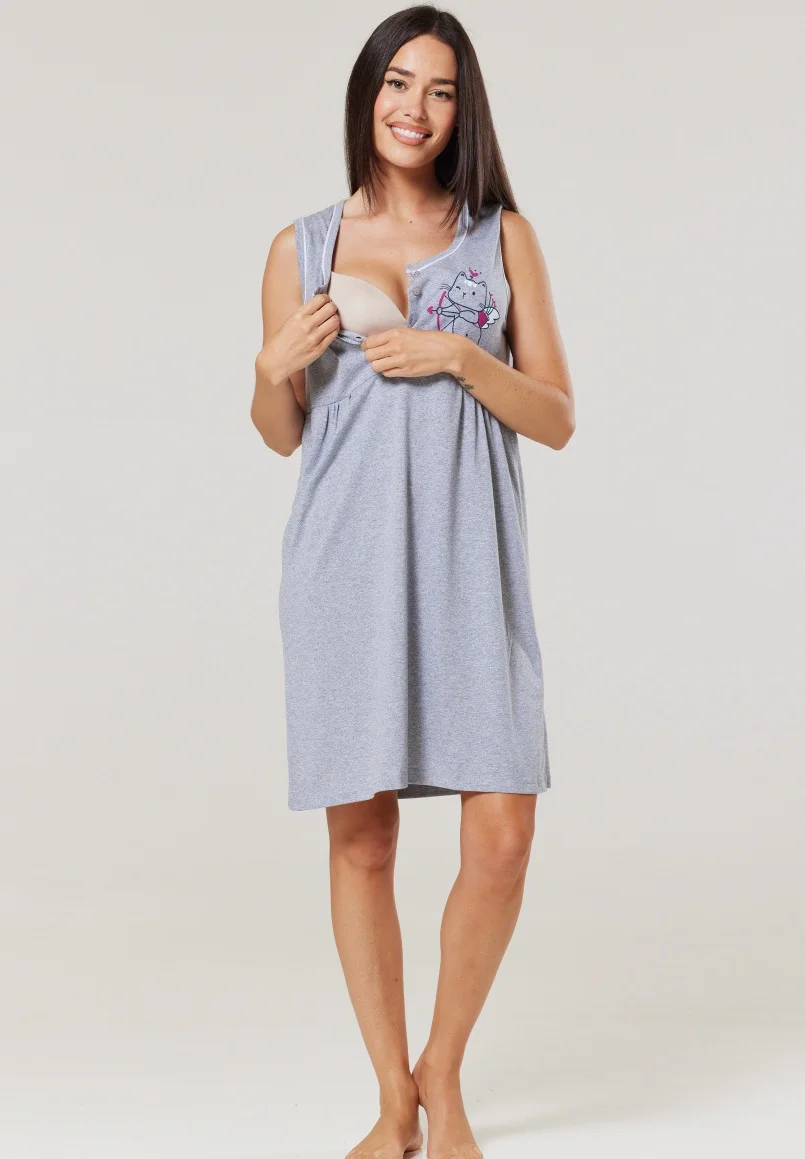 Conjunto de maternidad y hospital Happy Mama para parto y nacimiento - Camisón