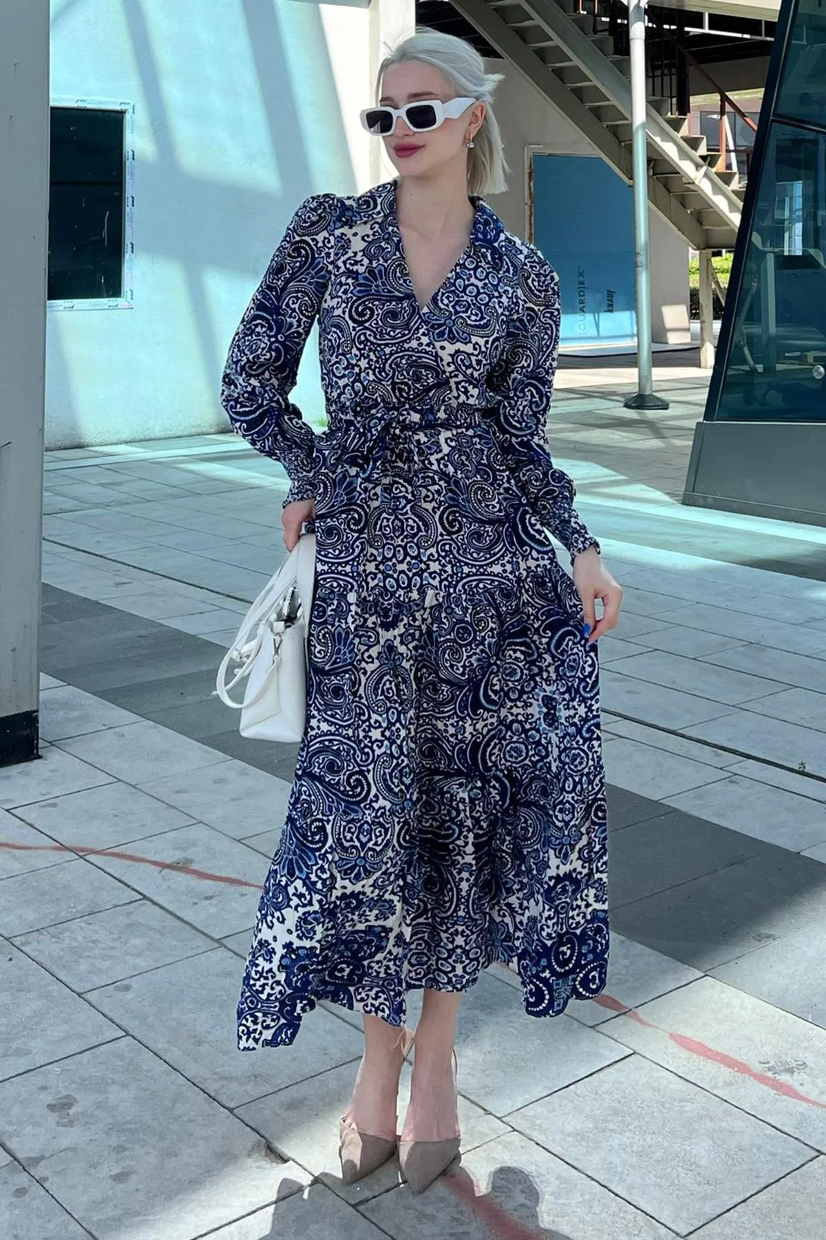 Madmext  Kleid - Blau - A-Linie