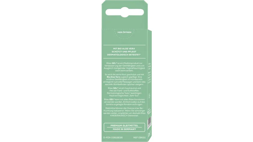 Ritex Gleitgel GEL+ BIO Aloe Vera 50 ml