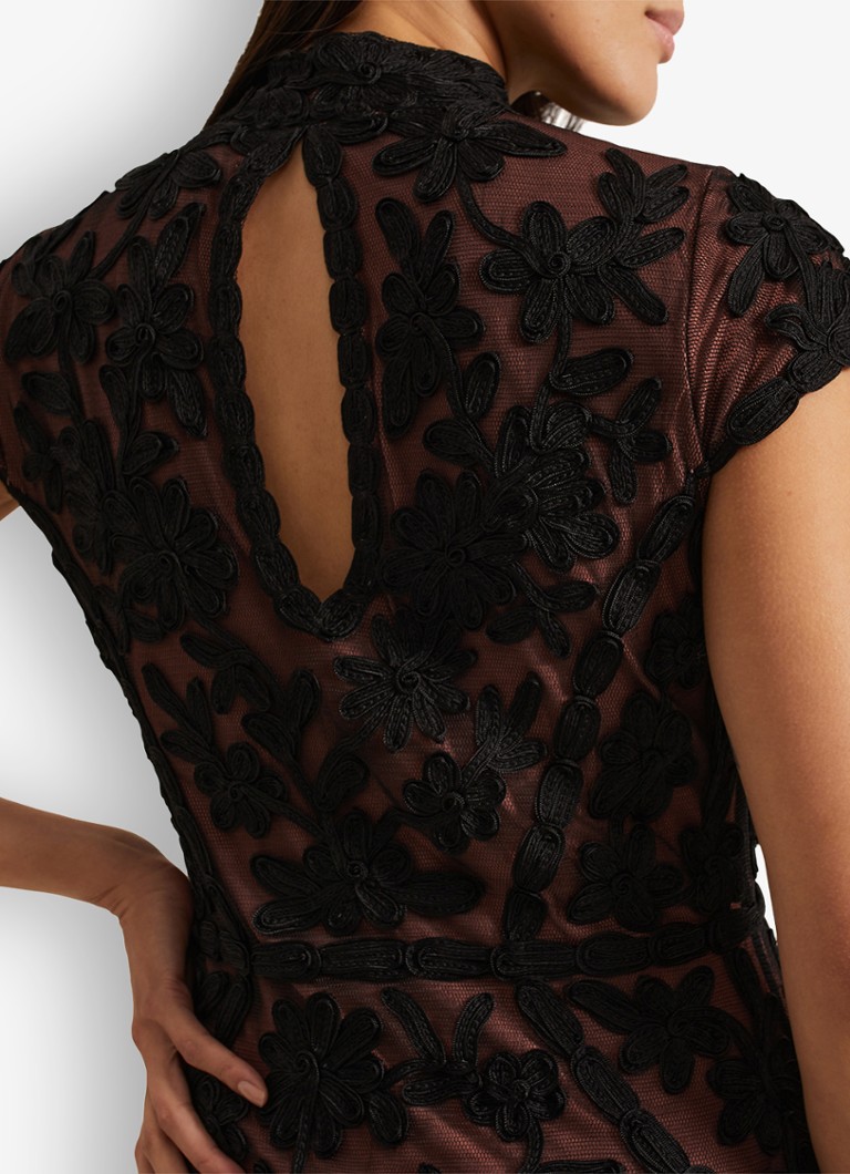 Phase Eight Edith semi-transparent midi dress with lace