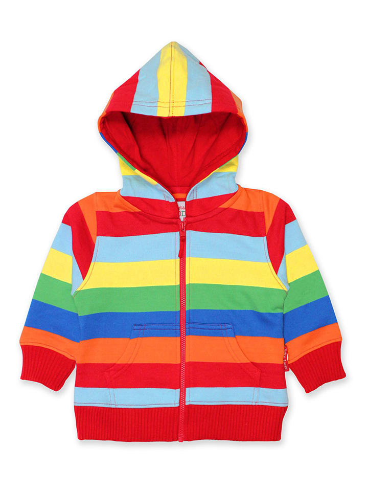 Toby Tiger Sweatjacke in Rot/ Bunt günstig kaufen