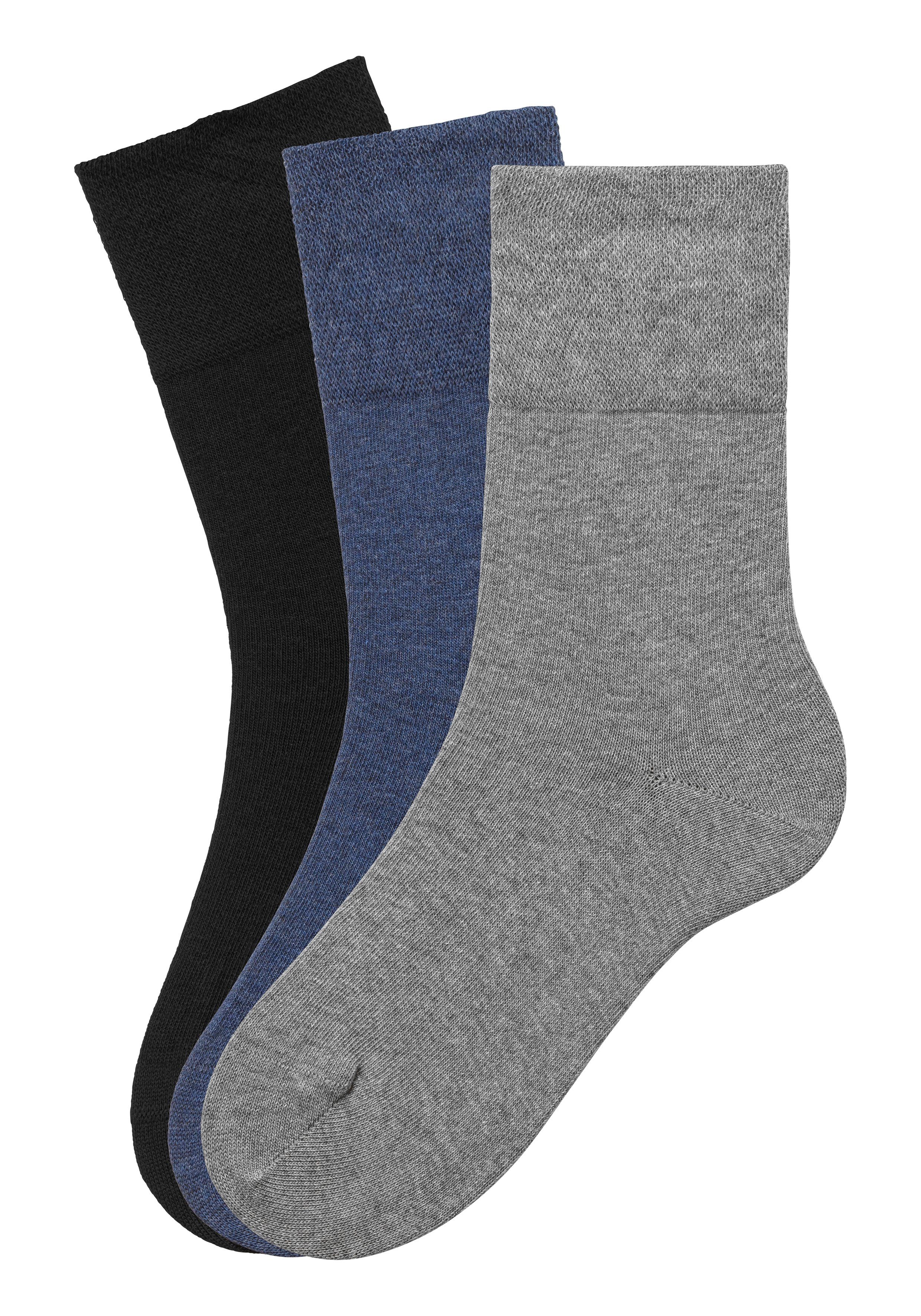 H.I.S Socken (Set, 3-Paar) mit Komfortbund auch für Diabetiker geeignet