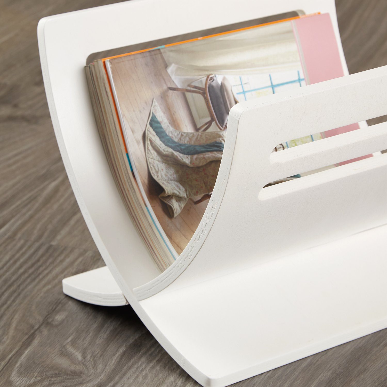 Homestyle4u Zeitungsständer Magazinhalter Holz Zeitschriftenhalter Magazinständer