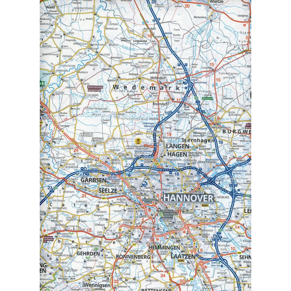 ADAC Regionalkarte Blatt 5 Hamburg, Hannover, Magdeburg 1:150 000 - Straßenkarte