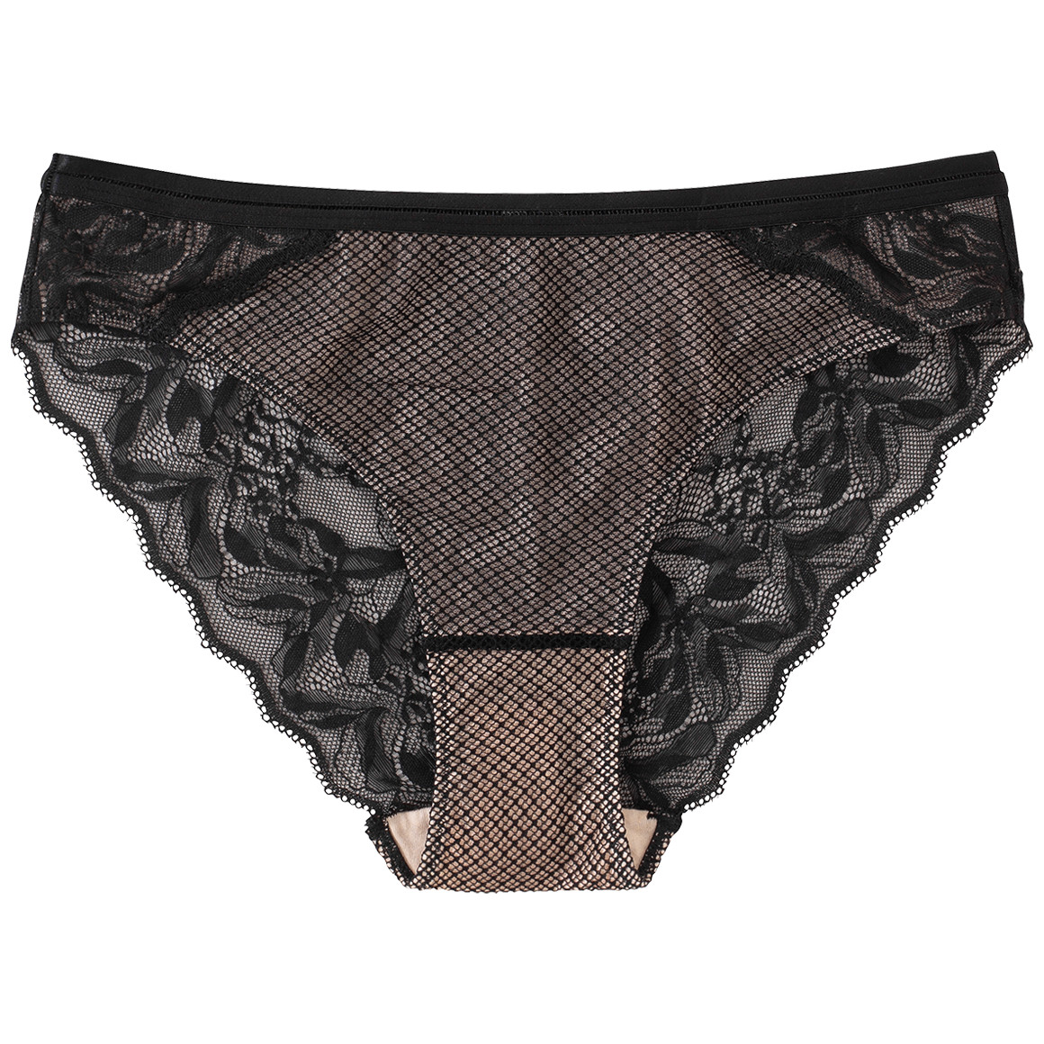 Damen Slip mit floraler Spitze