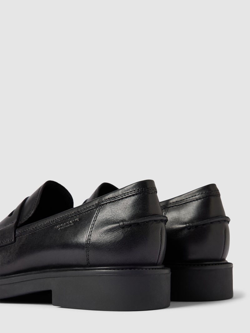 Loafer aus echtem Leder Modell 'ALEX' in schwarz