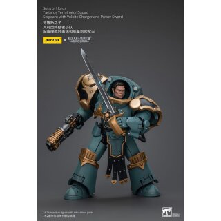 Warhammer The Horus Heresy Actionfigur 1/18 Tartaros Terminator Squad Sergeant With Volkite Charger And Power Sword 12 cm
