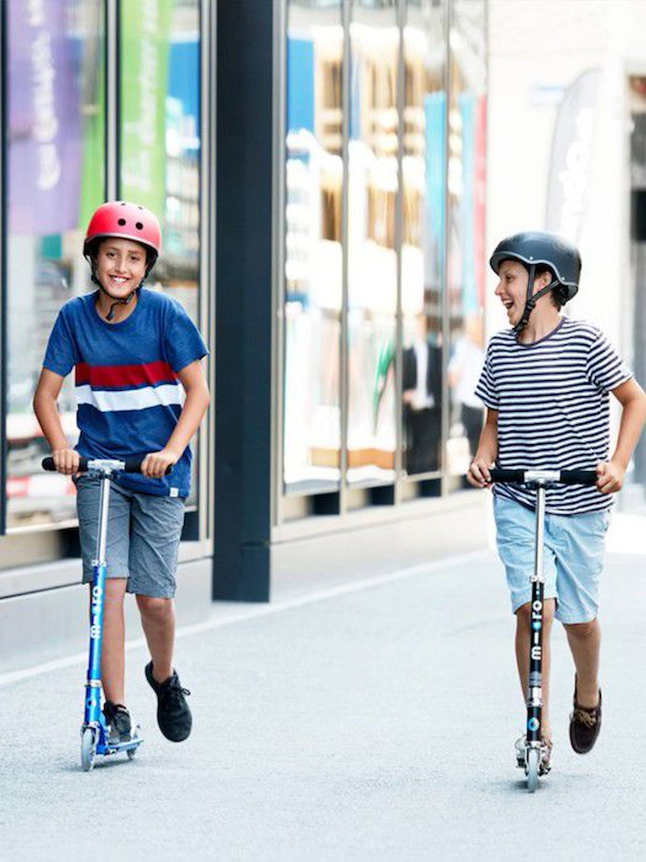 Trottinette 2 roues pliable Enfant – Micro Sprite Bleu Saphir bleu
