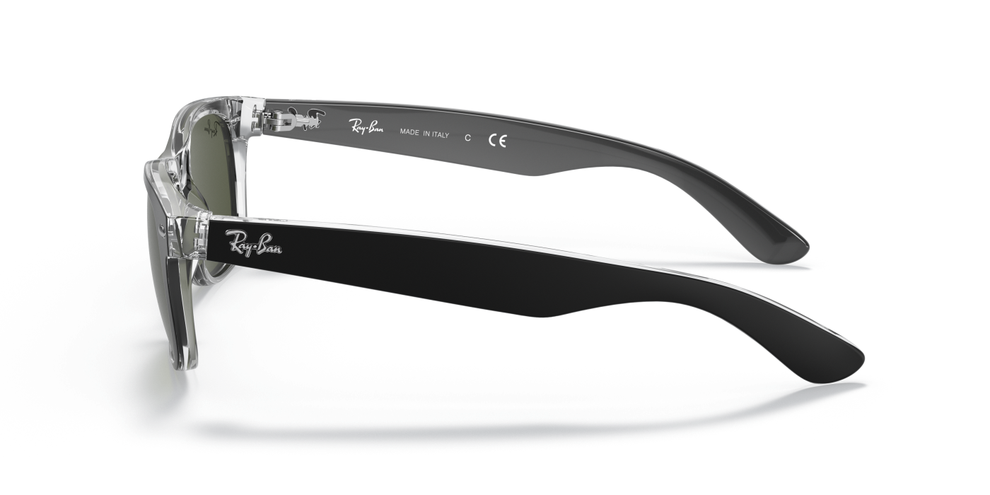 NOUL MIX DE CULORI WAYFARER - Negru mat pe verde transparent