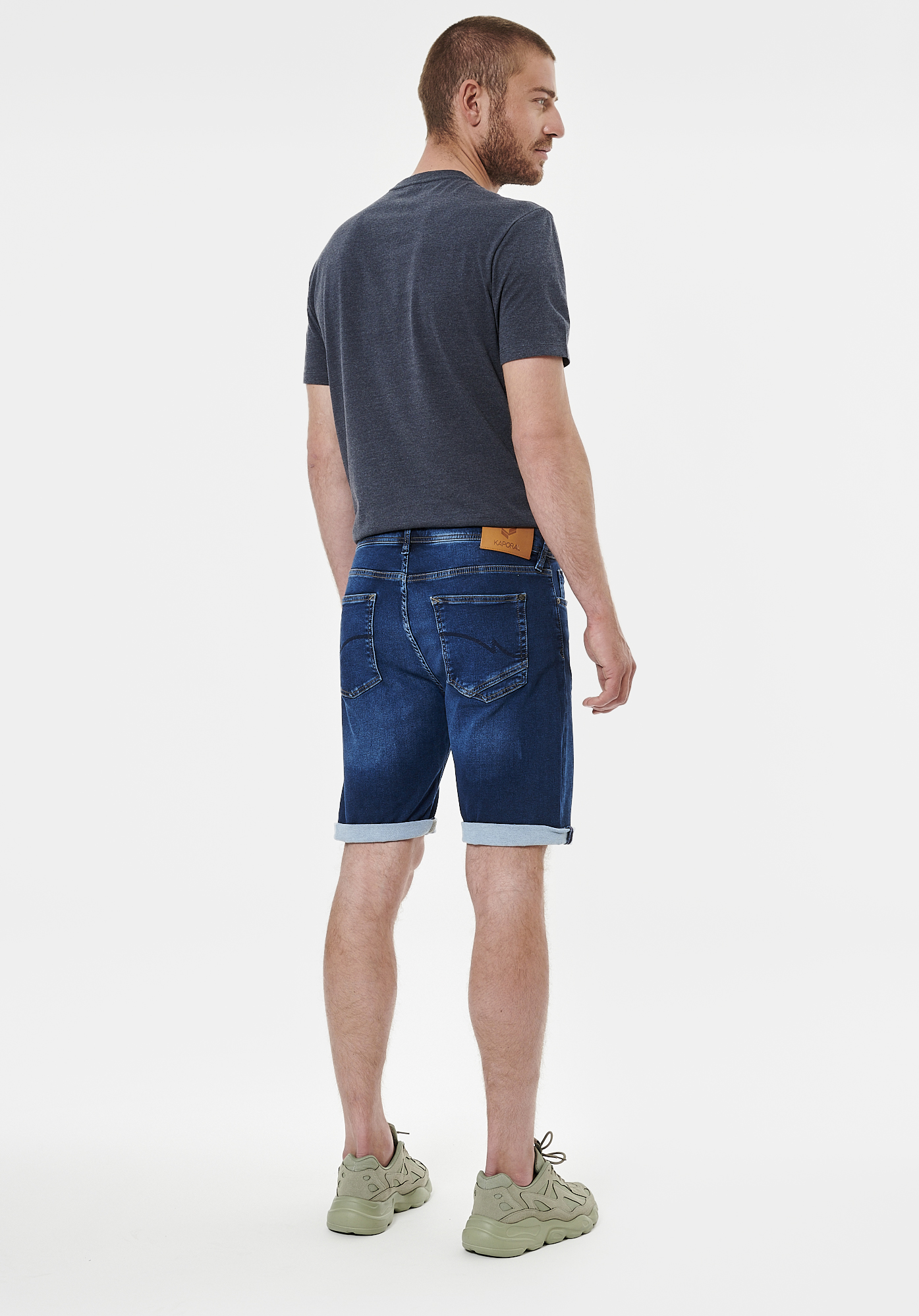 ELIX   Short bleu straight homme