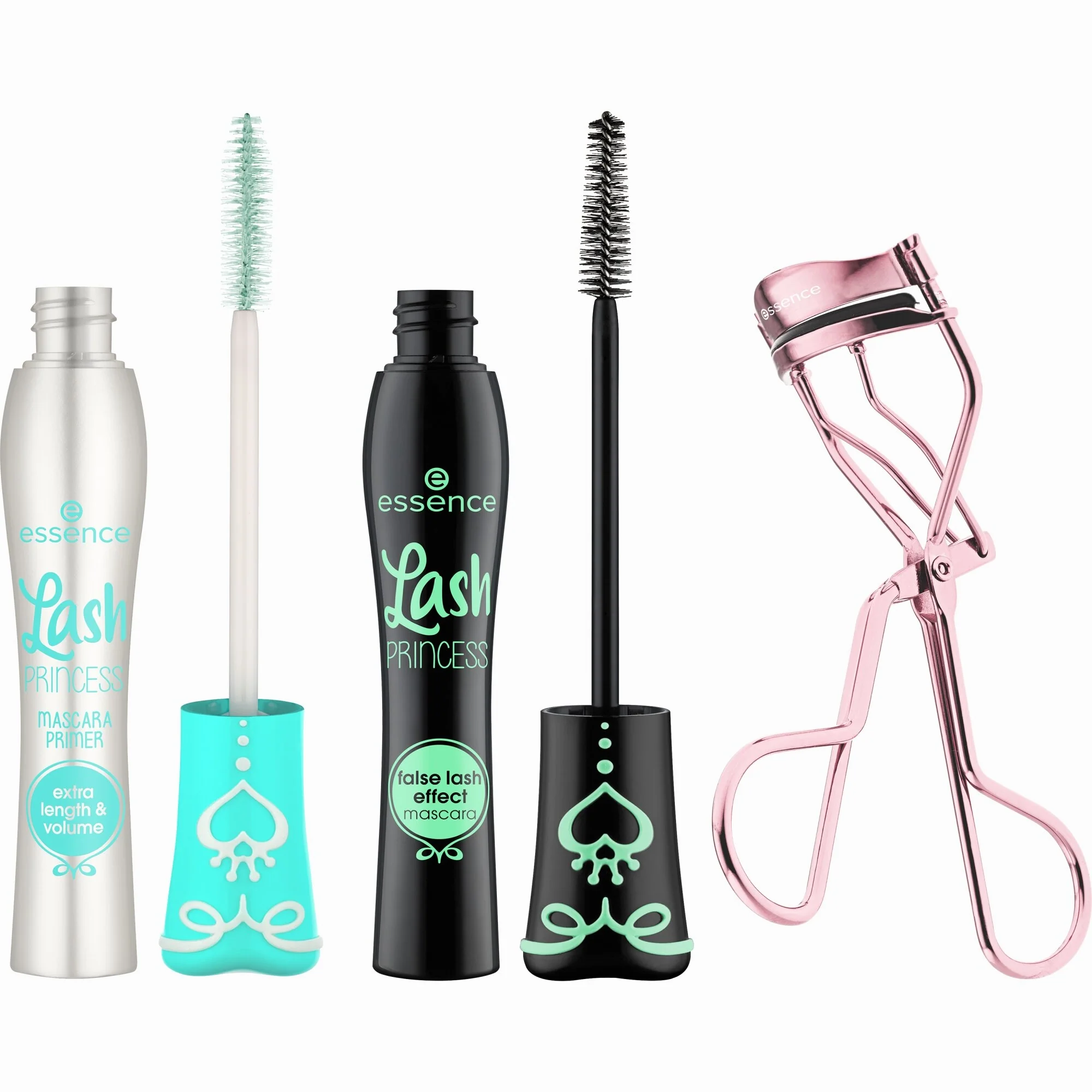 Set para alargar las pestañas LASH PRINCESS - Set de maquillaje, máscara de pestañas, base para máscara de pestañas, rizador de pestañas
