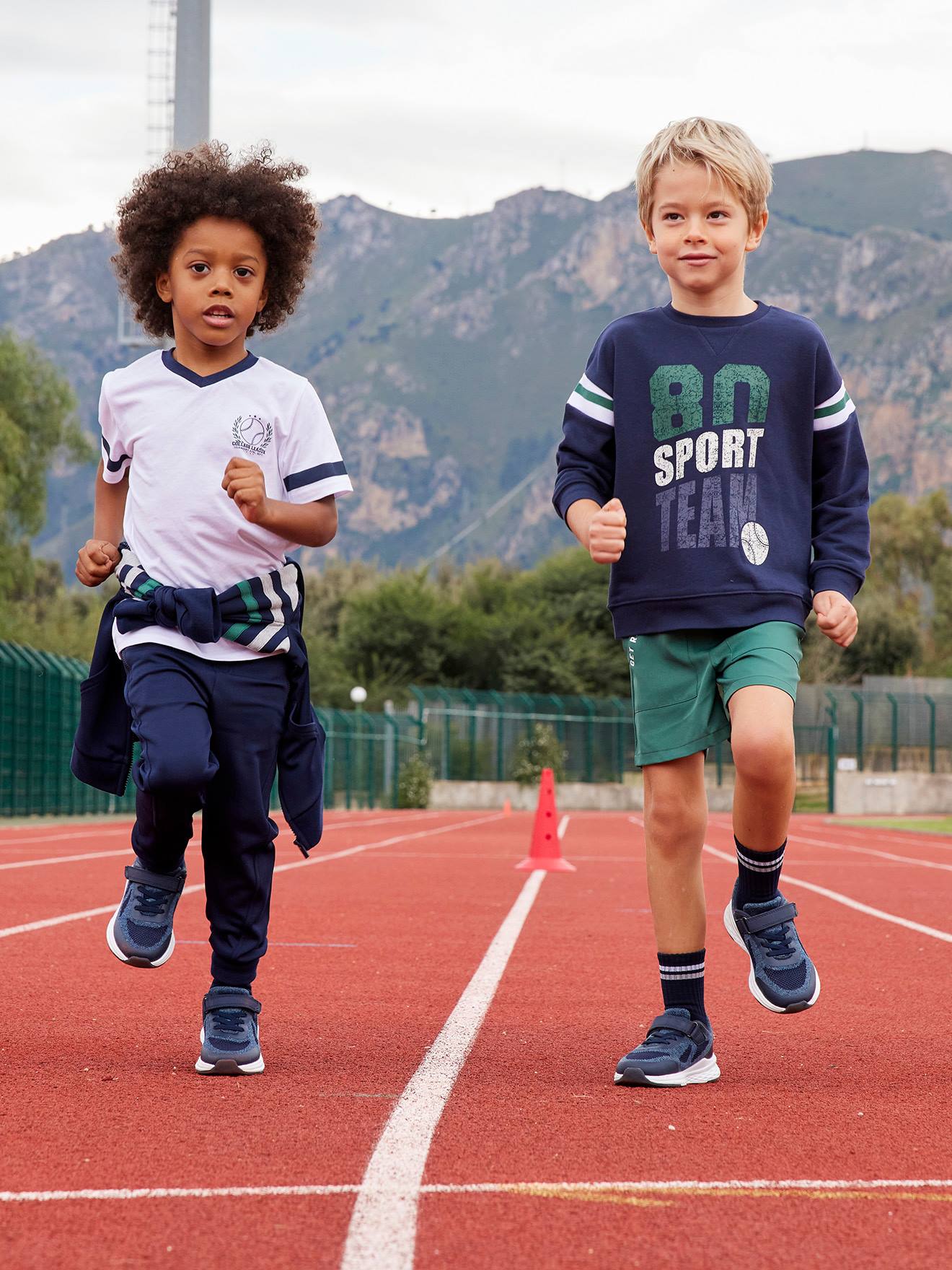 T-shirt garçon sport baseball blanc