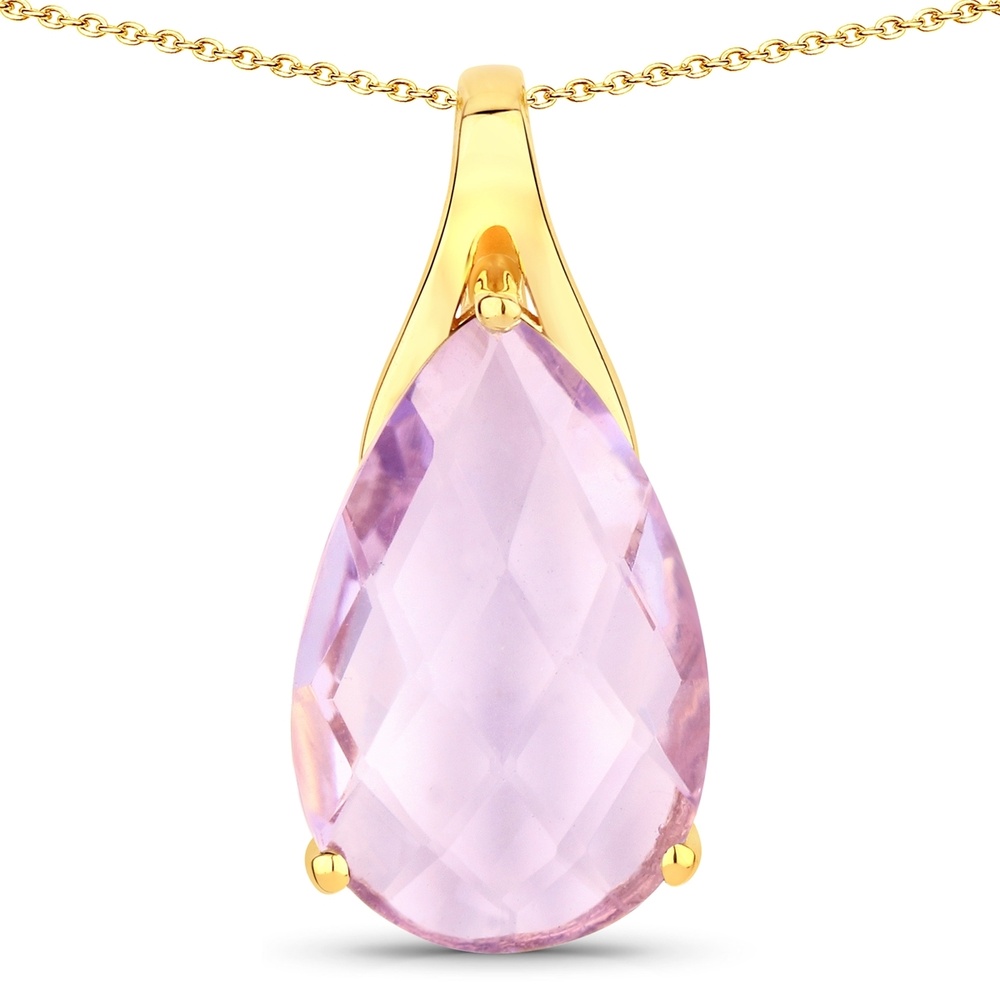 Rafaela Donata Chaîne Argent sterling Améthyste en Or jaune Bijoux