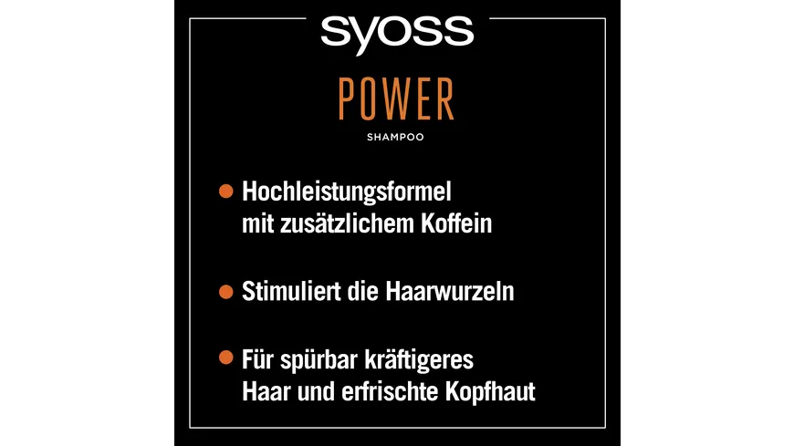 syoss Shampoo Men Power 440 ml 440 ml