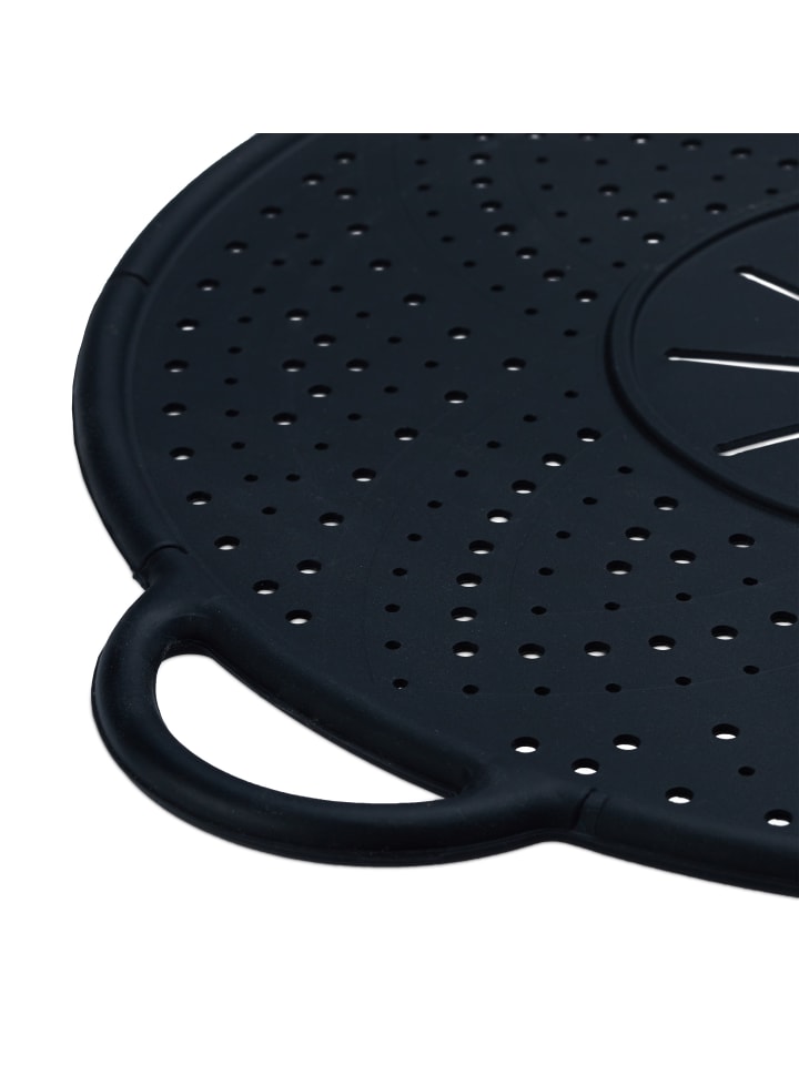 relaxdays Überkochschutz in Schwarz - Ø 30 cm günstig kaufen onesize
