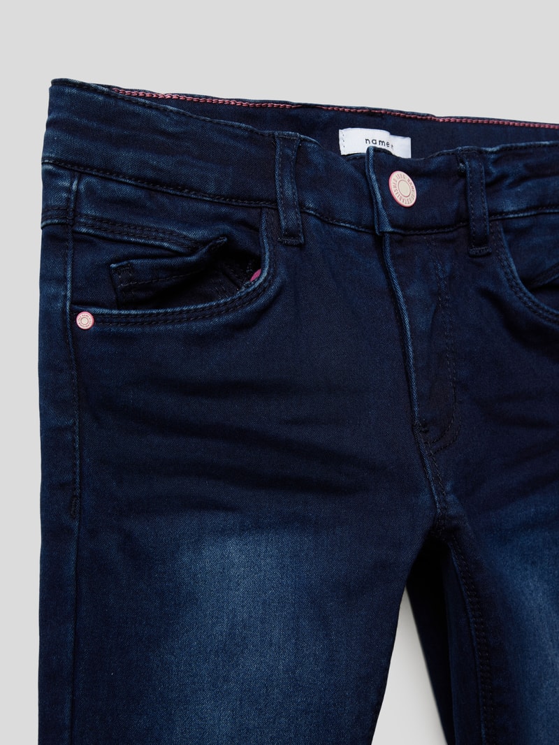 Jeans im 5-Pocket-Design Modell 'SALLI' in dunkelblau