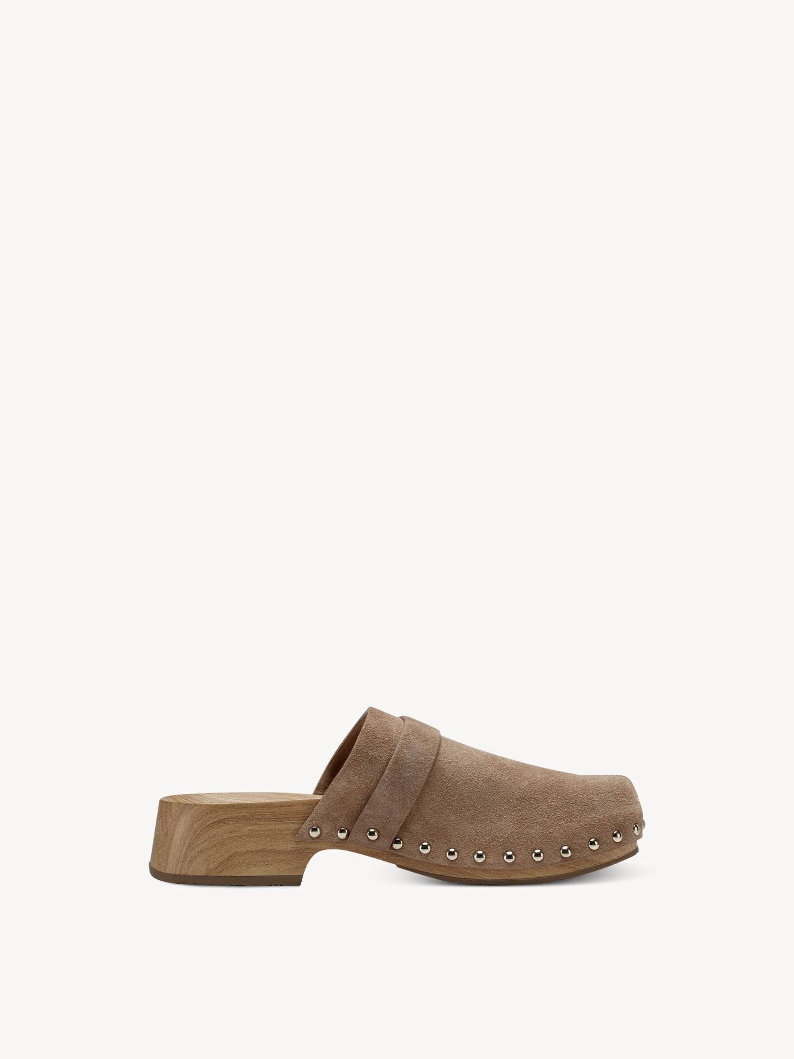 Sandale à talon en cuir - marron