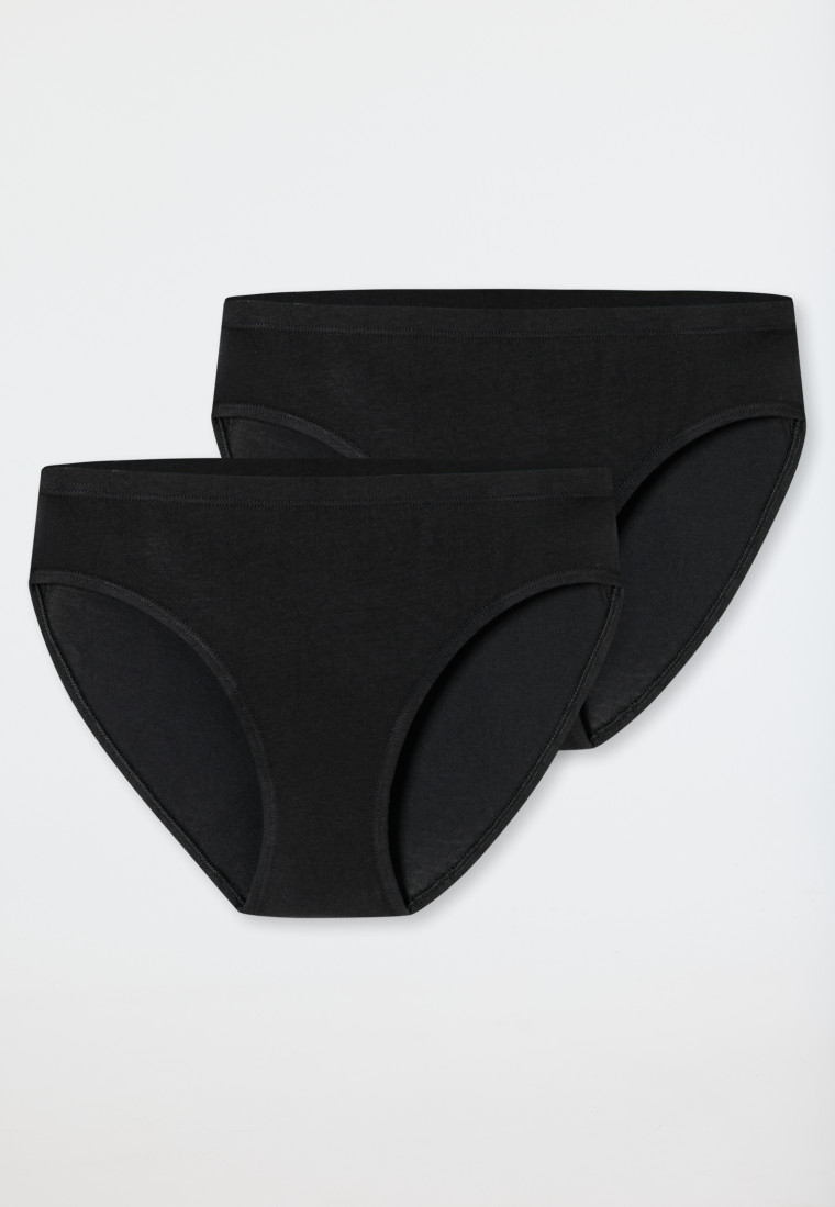 Slips 2er-Pack schwarz - Fresh Vibe