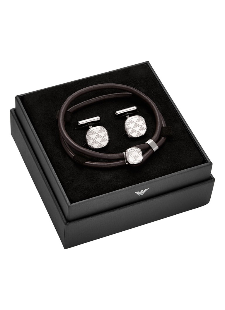 Emporio Armani  Eagle set van armband en manchetknopen EGS3151SET