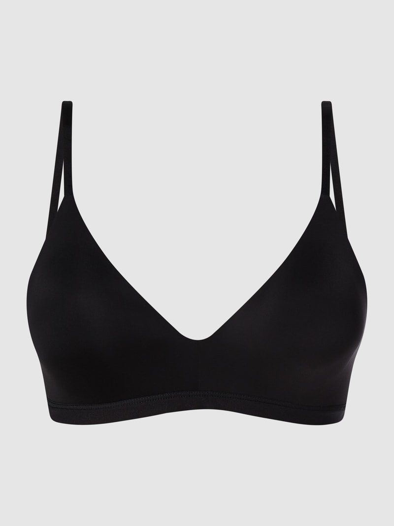 Bustier mit wattierten Cups in schwarz