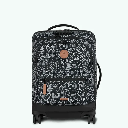 Small Amiens Black 4-Wheel Soft Suitcase