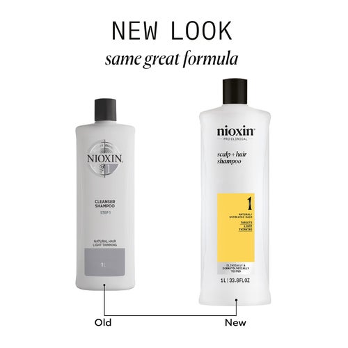 Nioxin System 1 Szampon do skóry głowy i włosów 1000 ml
