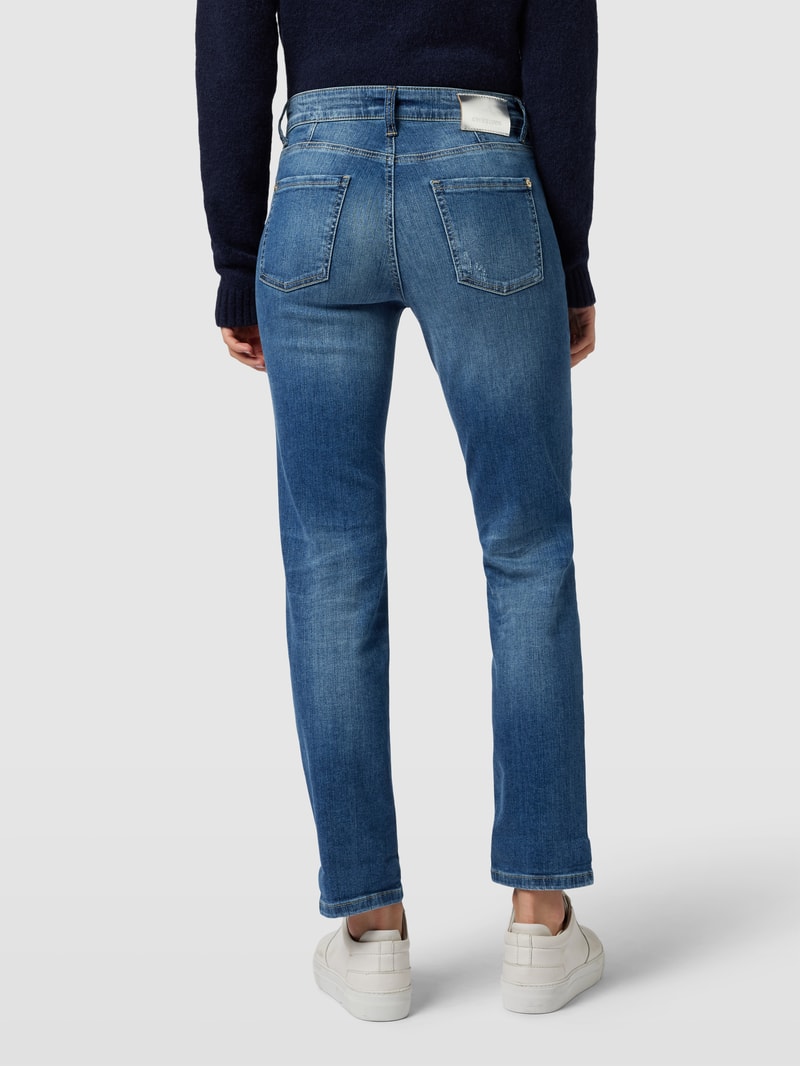 Jeans mit Paspeltaschen Modell 'PEARLIE' in blau