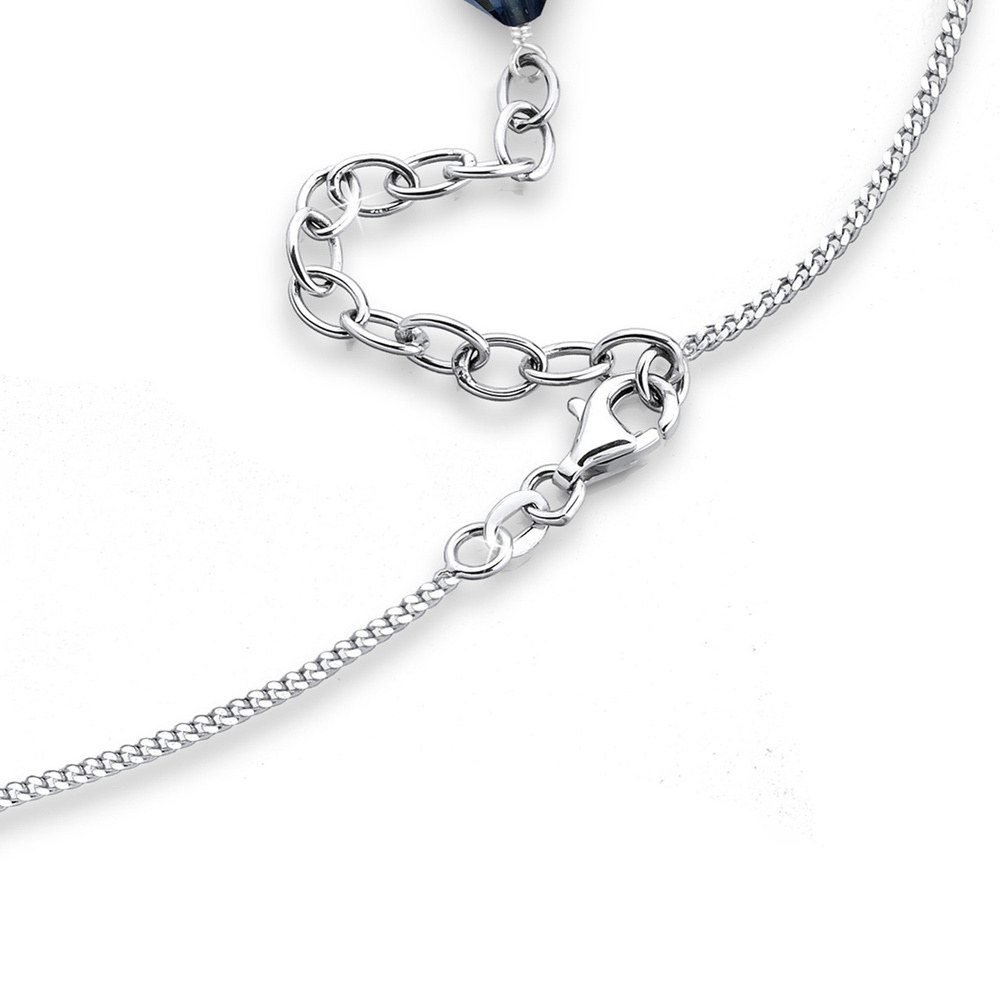 Elli Elli Collier Tropfen Kristall 925 Sterling Silber collier
