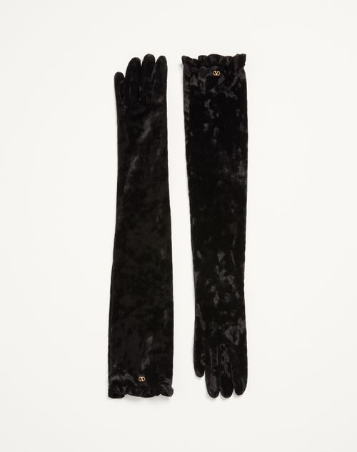 Luvas longas de chenille exclusivas da VLogo