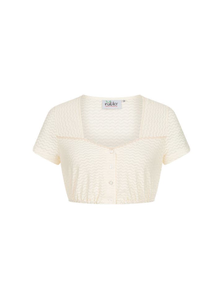 Nübler Dirndlbluse kurzarm Amelie in Creme günstig kaufen