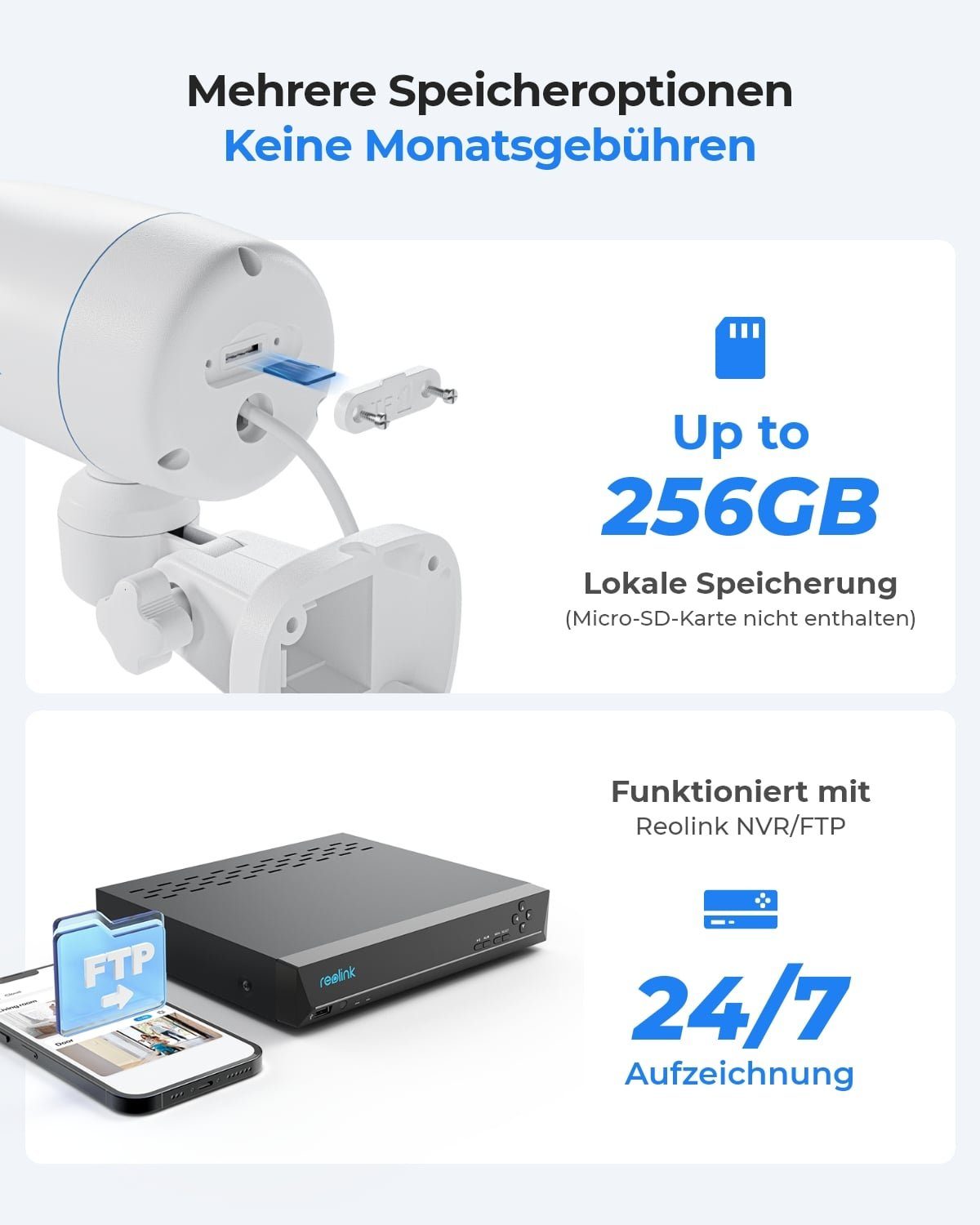Reolink 4K 8MP 180° Schwenkbare PoE P330P Überwachungskamera (Außenbereich, Auto-Tracking, Farbnachtsicht, Personen-/Fahrzeug-/Haustiererkennung)