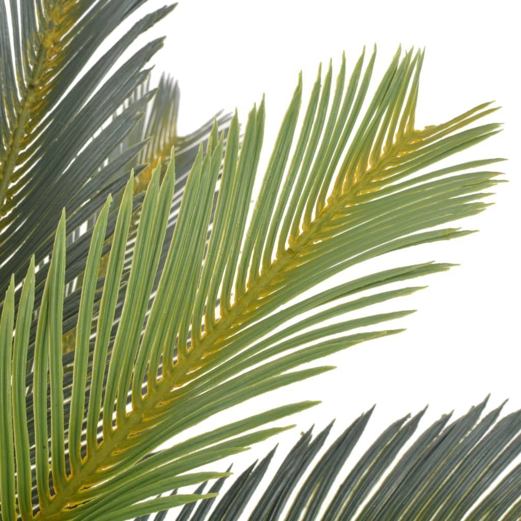 Kunstrasen Künstliche Pflanze Cycas-Palme mit Topf Grün 90 cm, vidaXL, Höhe: 90 mm