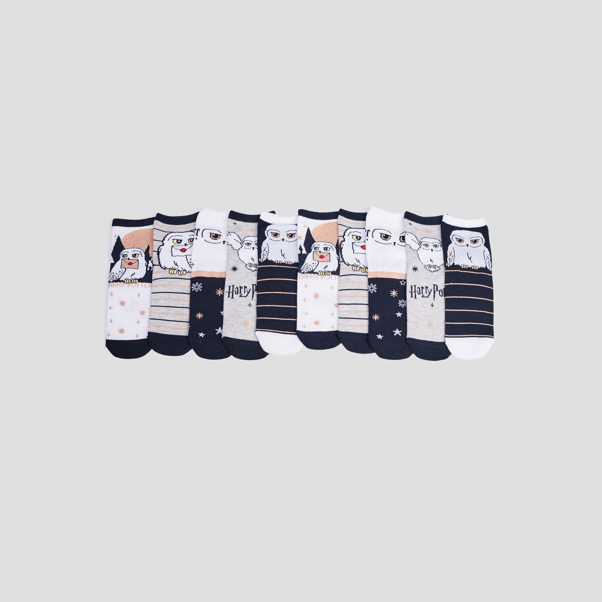 Lot 5 chaussettes Harry Potter bleu marine fille | La Halle