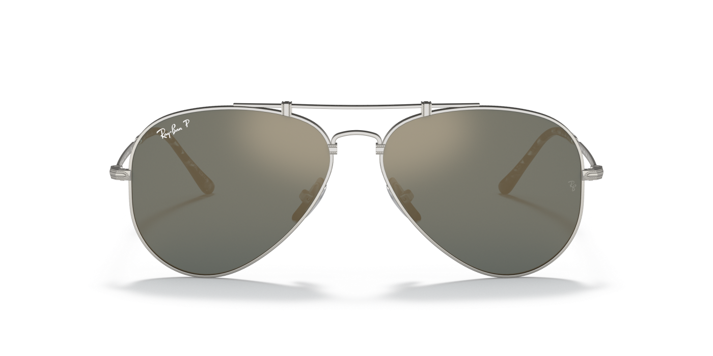 AVIATOR TITANIUM - Argintiu Mat Albastru