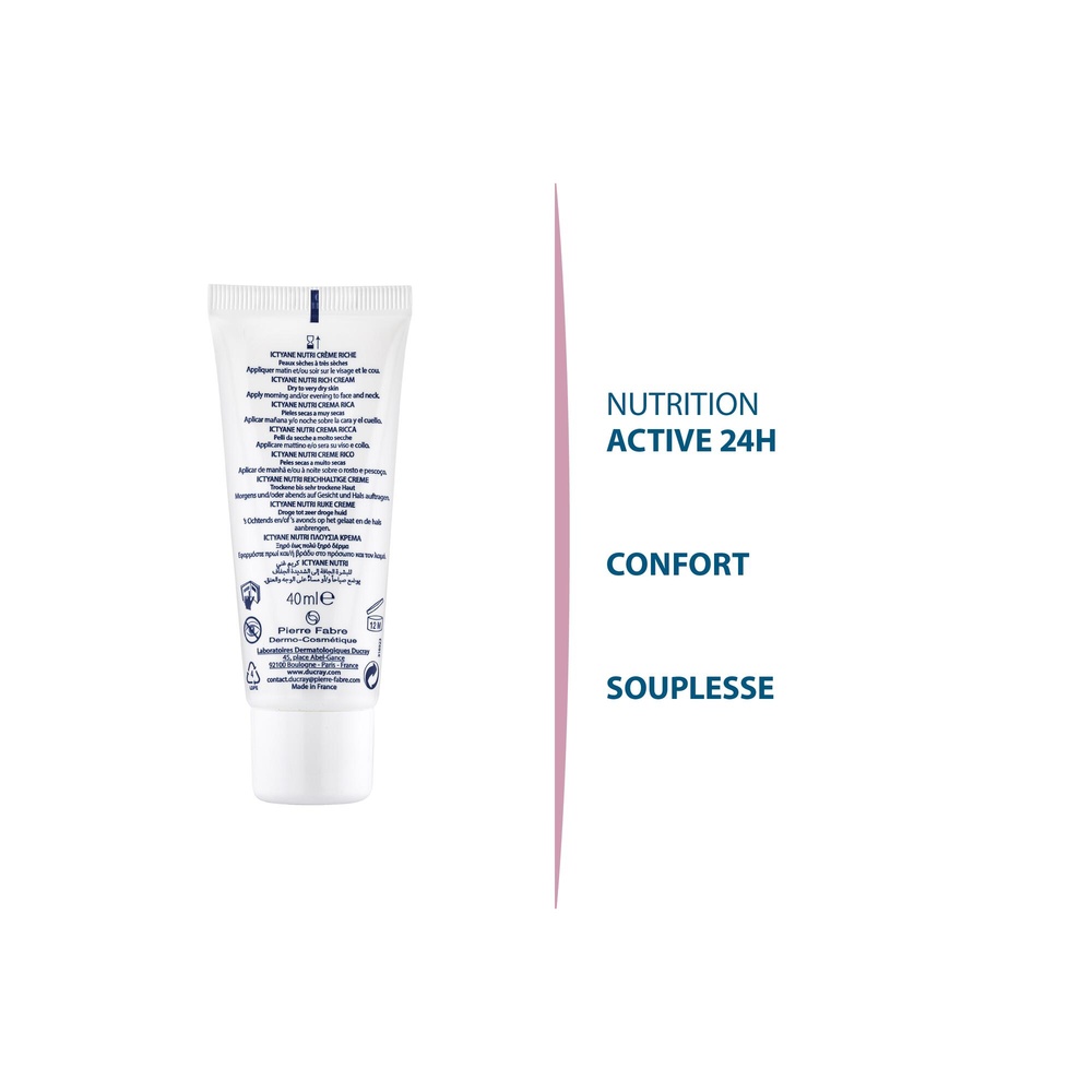 Ducray Ictyane visage creme nutri 40 ml Crème nutritive